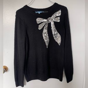 Black bow sweater